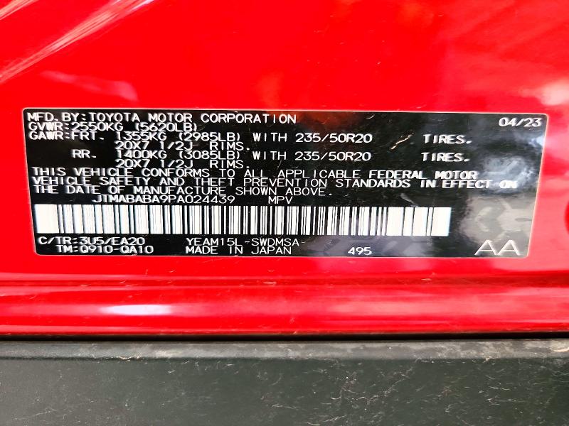 2023 Subaru Solterra მანქანა იყიდება აუქციონზე, vin: JTMABABA9PA024439, აუქციონის ნომერი: 64727816