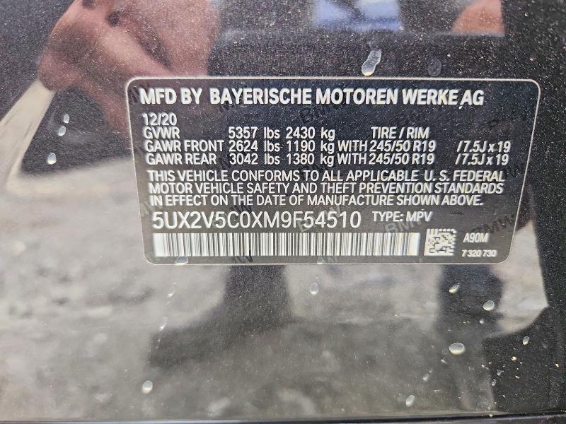 Aukcja sprzedaży 2021 Bmw X4, vin: 5UX2V5C0XM9F54510, numer aukcji: 63793486