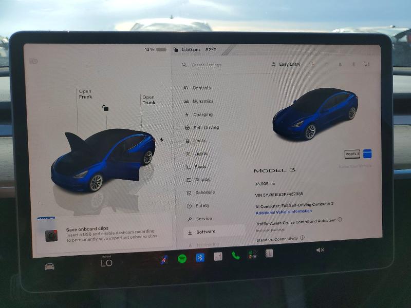 Продажа на аукционе авто 2023 Tesla Model 3, vin: 5YJ3E1EA2PF437385, номер лота: 66905236