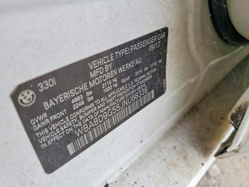 Продаж на аукціоні авто 2018 Bmw 330, vin: WBA8D9G55JNU68336, номер лоту: 63818396