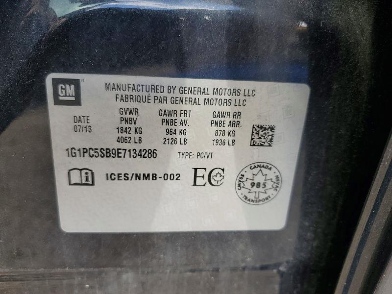 66832906 :رقم المزاد ، 1G1PC5SB9E7134286 vin ، 2014 Chevrolet Cruze مزاد بيع