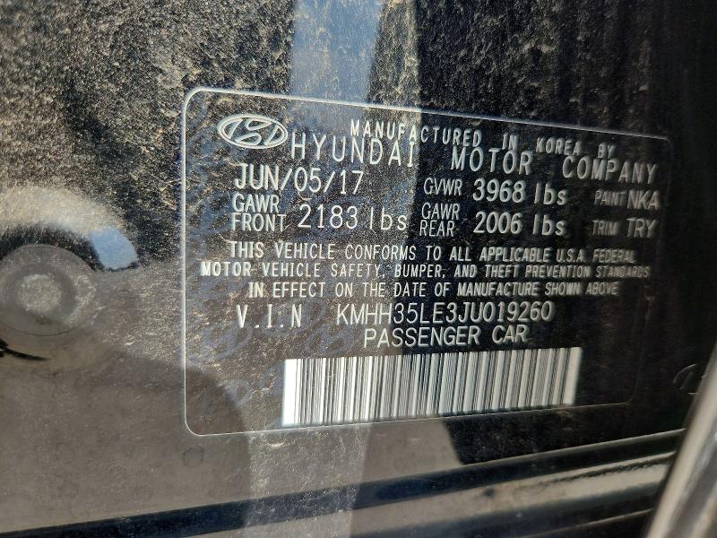 2018 Hyundai Elantra Gt მანქანა იყიდება აუქციონზე, vin: KMHH35LE3JU019260, აუქციონის ნომერი: 64052526