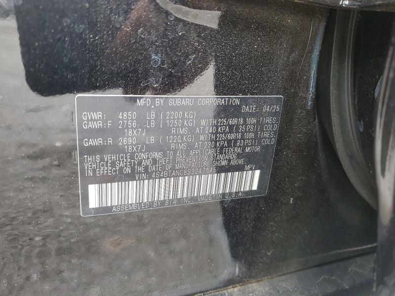 Aukcja sprzedaży 2025 Subaru Outback, vin: 4S4BTANC8S3247045, numer aukcji: 63812116