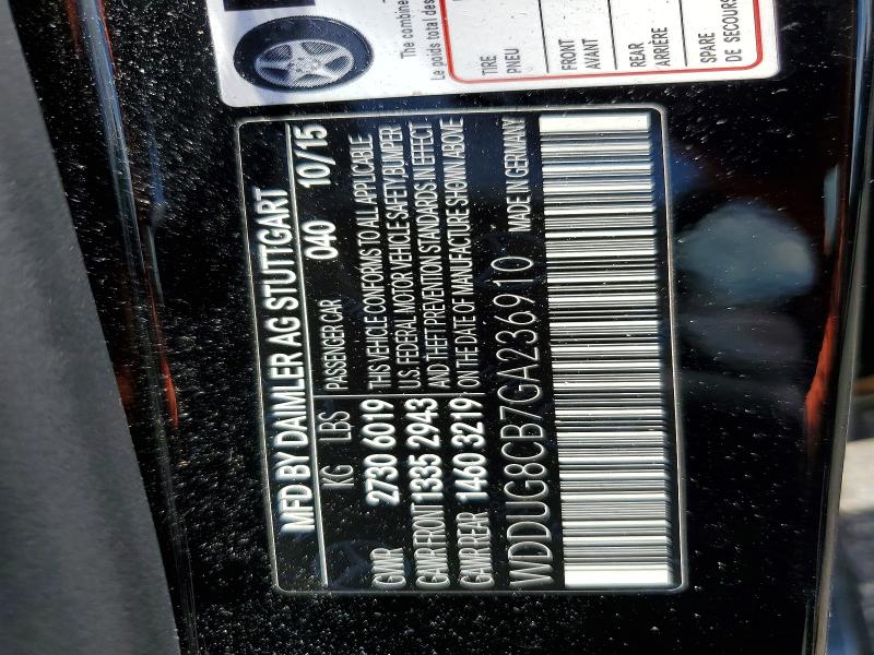 66083706 :رقم المزاد ، WDDUG8CB7GA236910 vin ، 2016 Mercedes-benz S مزاد بيع
