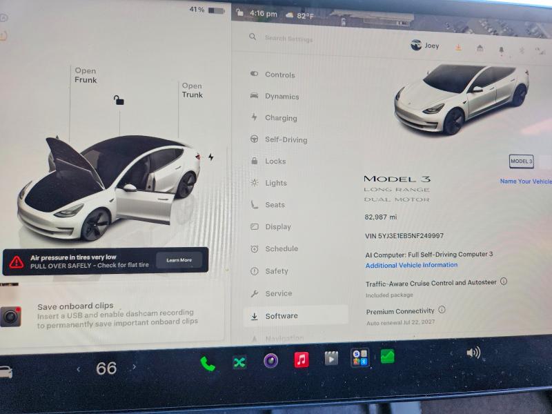 Продажа на аукционе авто 2022 Tesla Model 3, vin: 5YJ3E1EB5NF249997, номер лота: 66635416