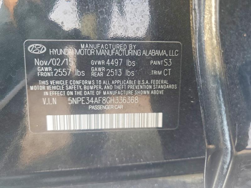 Продаж на аукціоні авто 2016 Hyundai Sonata, vin: 5NPE34AF8GH336368, номер лоту: 63813896
