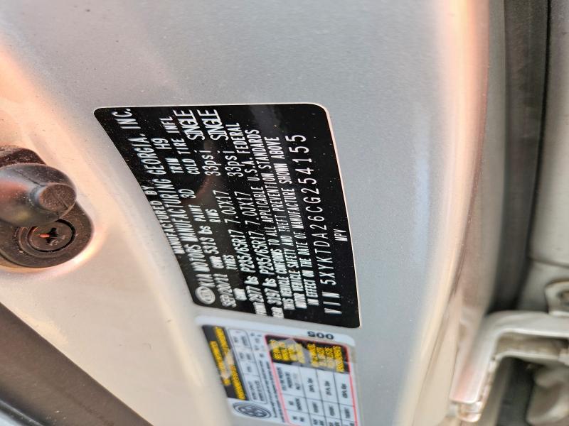 Aukcja sprzedaży 2012 Kia Sorento, vin: 5XYKTDA26CG254155, numer aukcji: 66963656