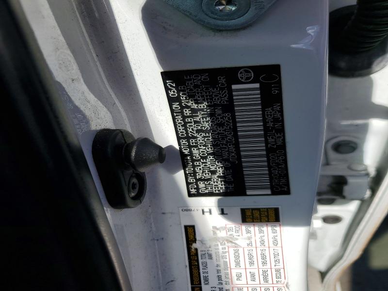 Продажа на аукционе авто 2021 Toyota Prius, vin: JTDKAMFU2M3152258, номер лота: 65560946