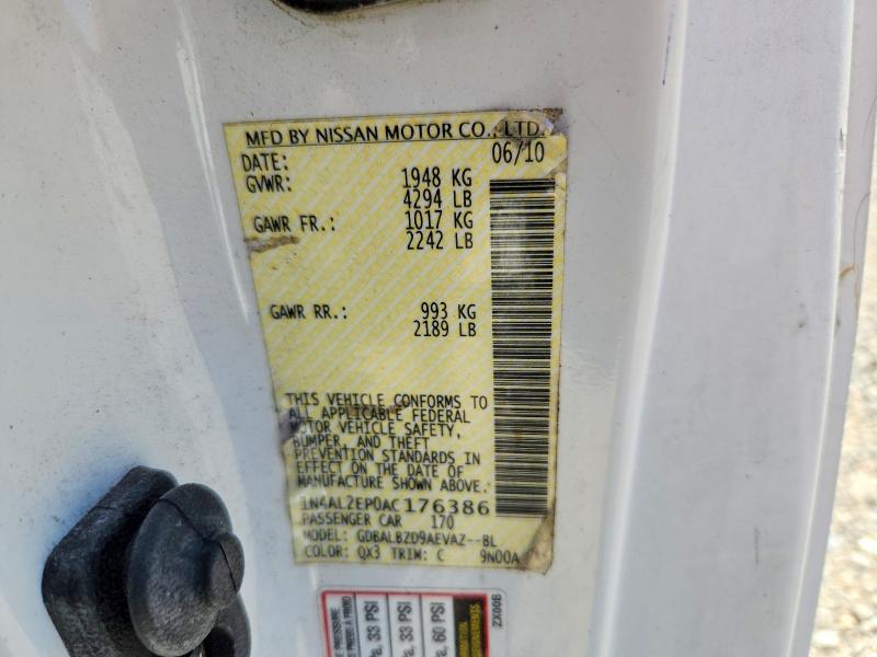 Aukcja sprzedaży 2011 Nissan Altima, vin: 1N4AL2EP0AC176386, numer aukcji: 67028616