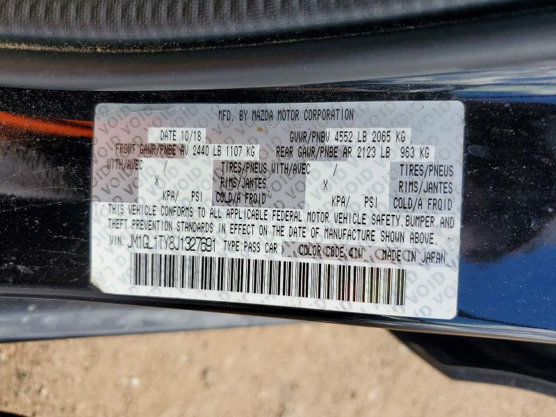 66806276 :رقم المزاد ، JM1GL1TY8J1327691 vin ، 2018 Mazda 6 مزاد بيع