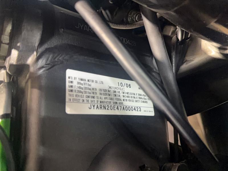 Продаж на аукціоні авто 2007 Yamaha Yzfr1, vin: JYARN20E47A000423, номер лоту: 67147786