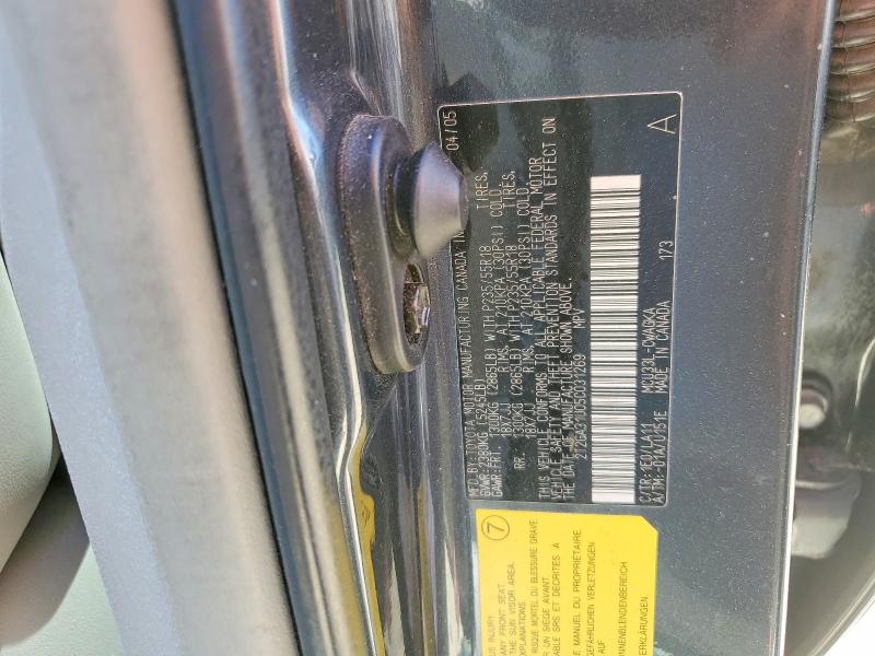 63943176 :رقم المزاد ، 2T2GA31U05C031269 vin ، 2005 Lexus Rx مزاد بيع