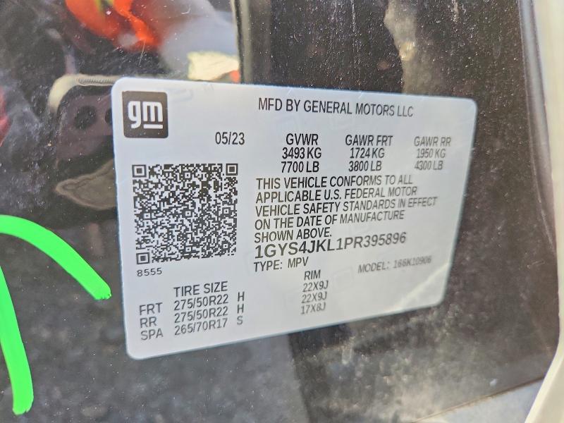 Продаж на аукціоні авто 2023 Cadillac Escalade, vin: 1GYS4JKL1PR395896, номер лоту: 65816686
