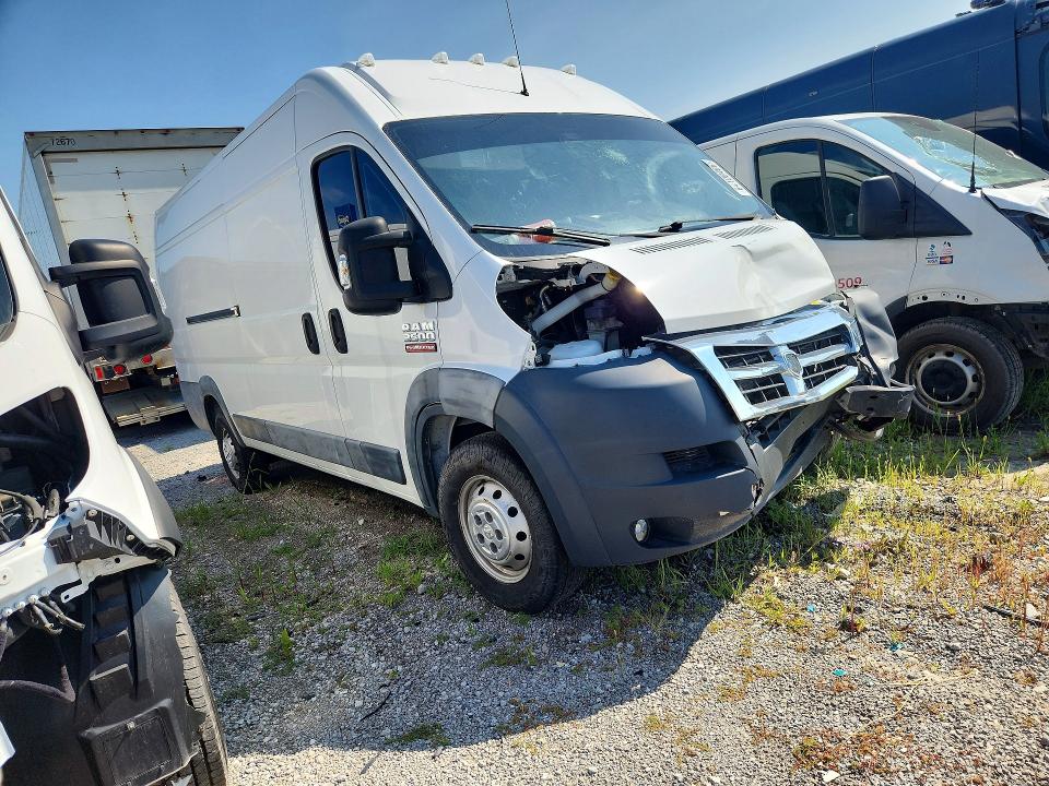 2016 Ram Promaster 3500 მანქანა იყიდება აუქციონზე, vin: 3C6URVJG7GE135050, აუქციონის ნომერი: 64108466