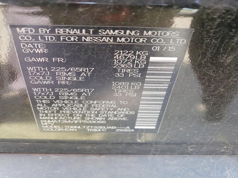 Aukcja sprzedaży 2015 Nissan Rogue, vin: KNMAT2MV1FP533066, numer aukcji: 64217806