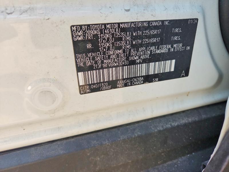 Продаж на аукціоні авто 2024 Toyota Rav4, vin: 2T3F1RFV6RW430493, номер лоту: 64833106