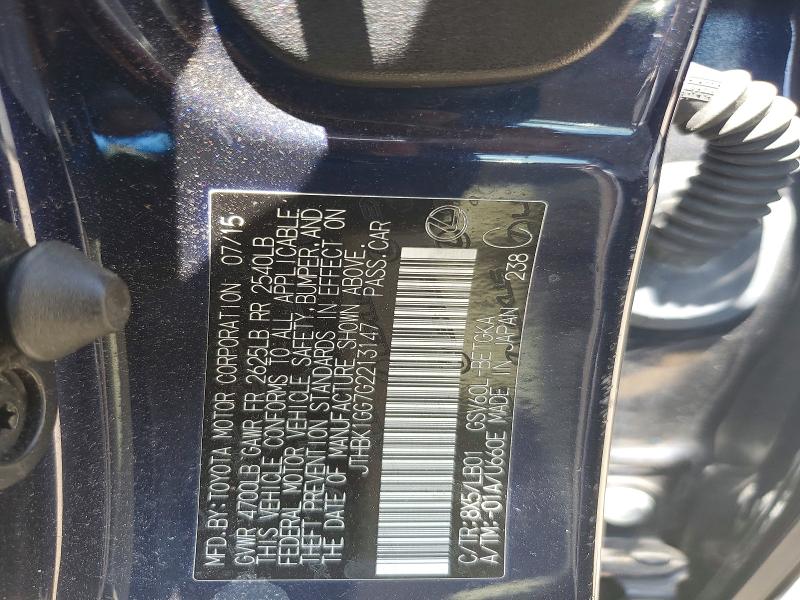 Продаж на аукціоні авто 2016 Lexus Es, vin: JTHBK1GG7G2213147, номер лоту: 65334696