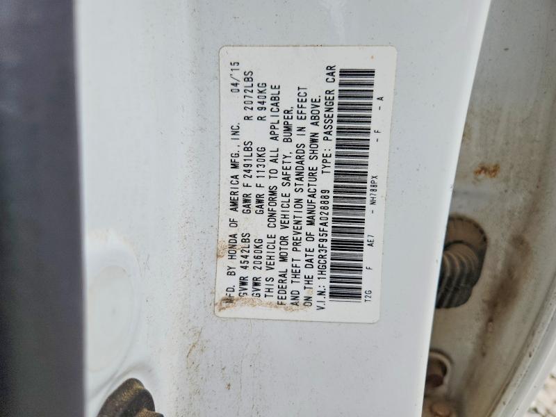 Aukcja sprzedaży 2015 Honda Accord, vin: 1HGCR3F95FA028889, numer aukcji: 65285426