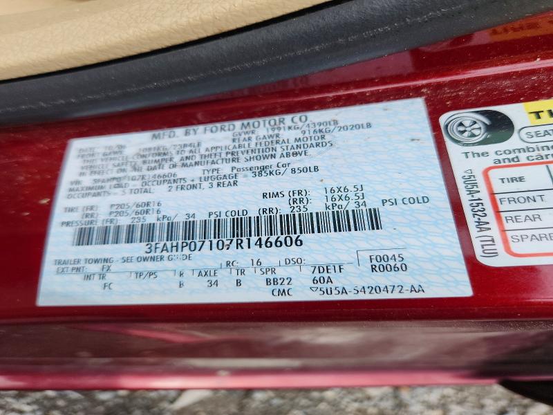 Продажа на аукционе авто 2007 Ford Fusion, vin: 3FAHP07107R146606, номер лота: 64125296