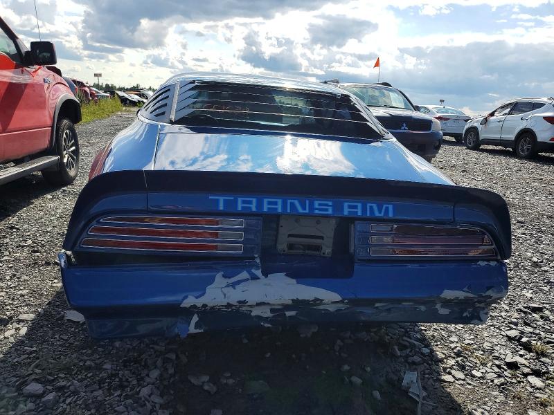 65267246 :رقم المزاد ، 2W87Z8N120623 vin ، 1978 Pontiac Trans Am مزاد بيع