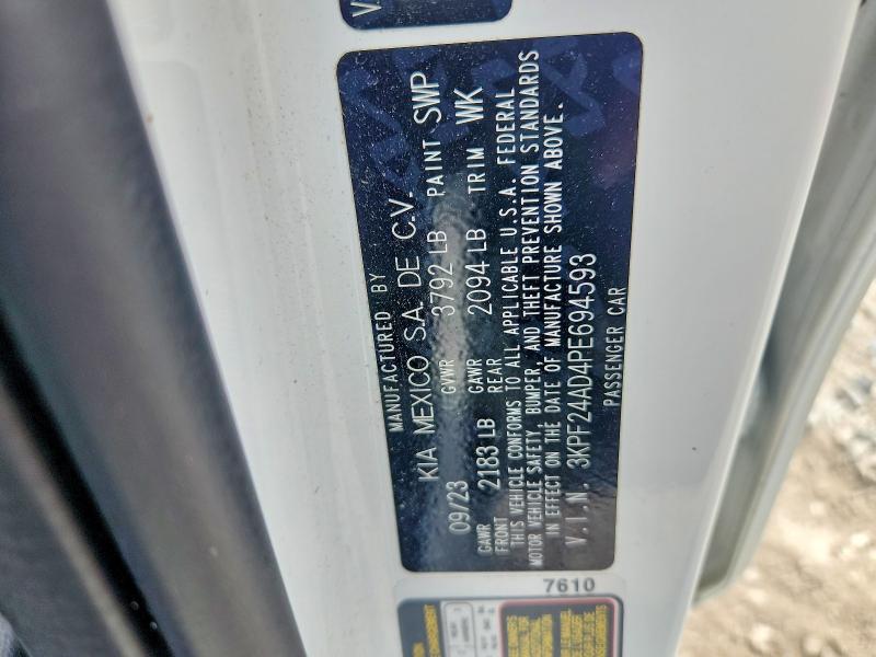 Aukcja sprzedaży 2023 Kia Forte, vin: 3KPF24AD4PE694593, numer aukcji: 64270116