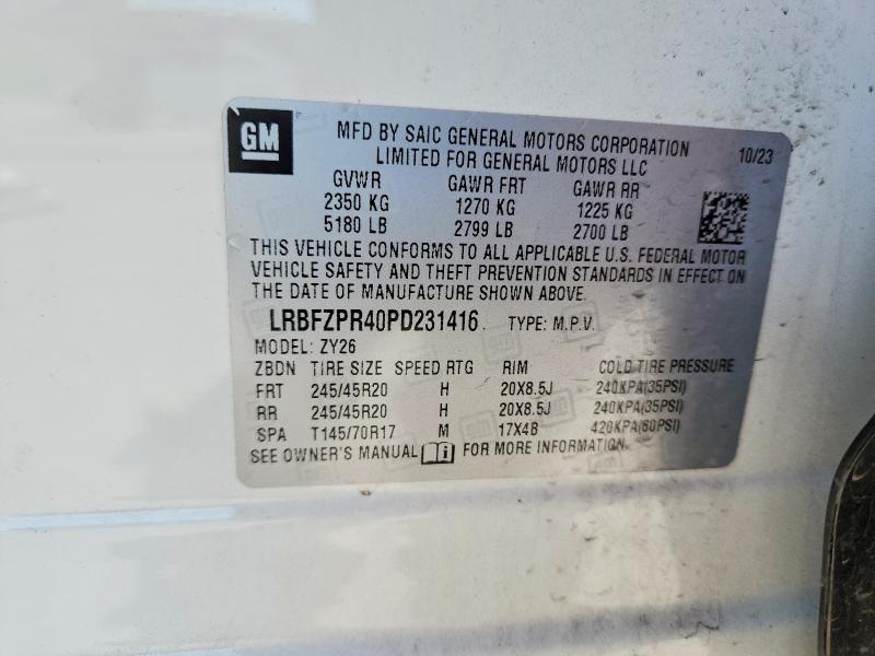 Aukcja sprzedaży 2023 Buick Envision, vin: LRBFZPR40PD231416, numer aukcji: 66096506