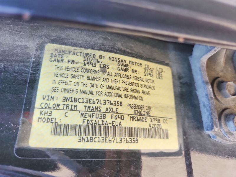 Aukcja sprzedaży 2007 Nissan Versa, vin: 3N1BC13E67L376358, numer aukcji: 66270996