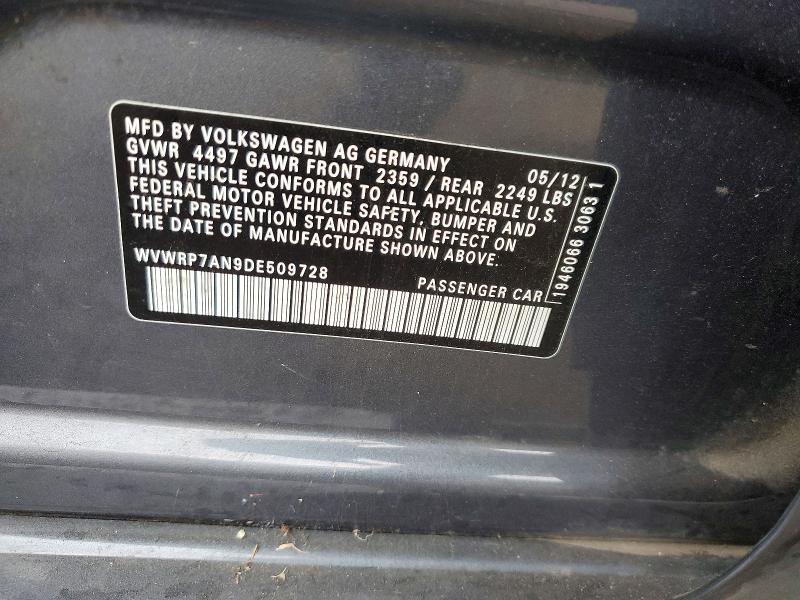 Продаж на аукціоні авто 2013 Volkswagen Cc, vin: WVWRP7AN9DE509728, номер лоту: 64762176