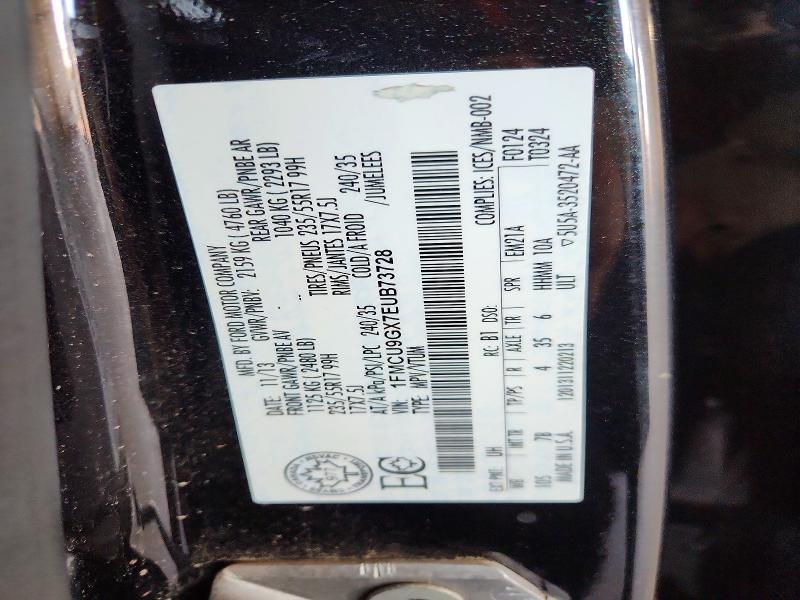 Aukcja sprzedaży 2014 Ford Escape, vin: 1FMCU9GX7EUB73728, numer aukcji: 66040726
