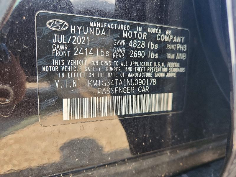 Продаж на аукціоні авто 2022 Genesis G70, vin: KMTG34TA1NU090178, номер лоту: 66995586