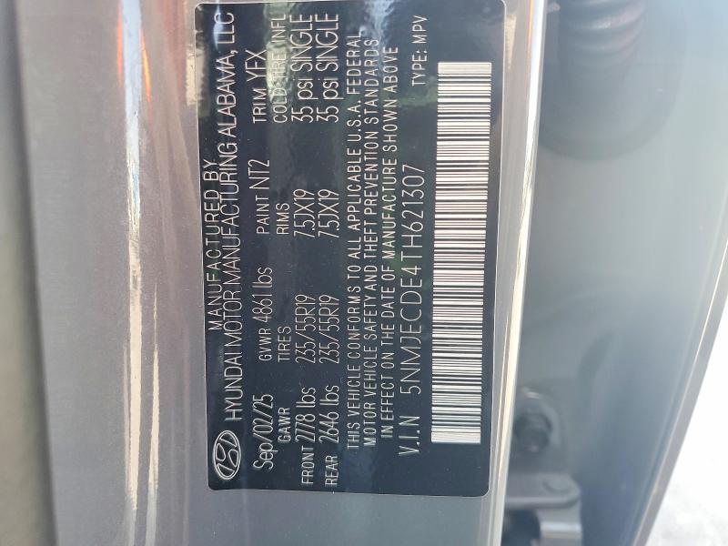 2026 Hyundai Tucson მანქანა იყიდება აუქციონზე, vin: 5NMJECDE4TH621307, აუქციონის ნომერი: 64966196