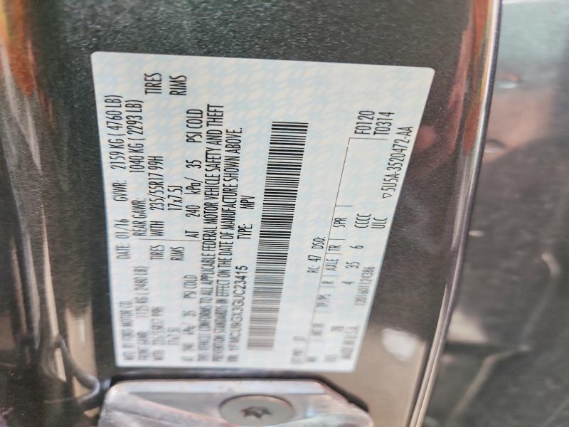 Aukcja sprzedaży 2016 Ford Escape, vin: 1FMCU9GX3GUC23415, numer aukcji: 63858606