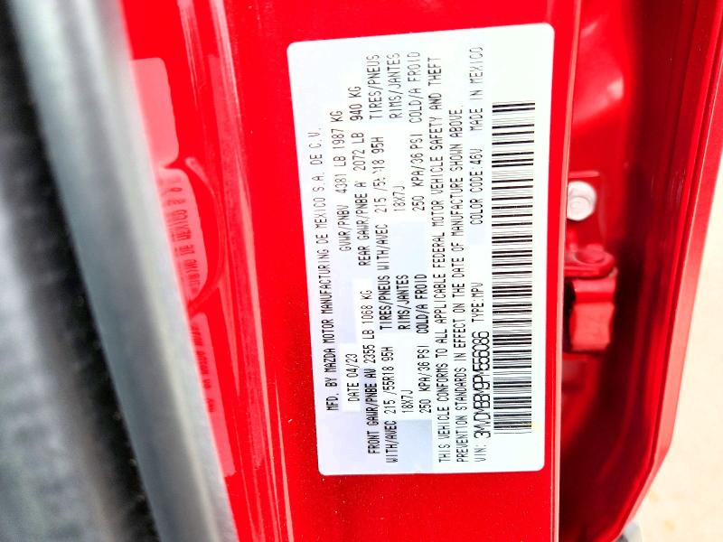 64007086 :رقم المزاد ، 3MVDMBBM9PM556086 vin ، 2023 Mazda Cx-30 مزاد بيع