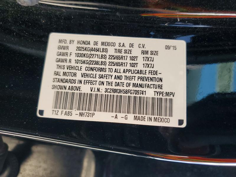 Продажа на аукционе авто 2015 Honda Cr-v, vin: 3CZRM3H58FG709741, номер лота: 65603776