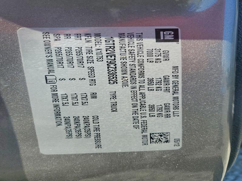 Продажа на аукционе авто 2012 Gmc Sierra, vin: 1GTR2VE79CZ336525, номер лота: 66310626