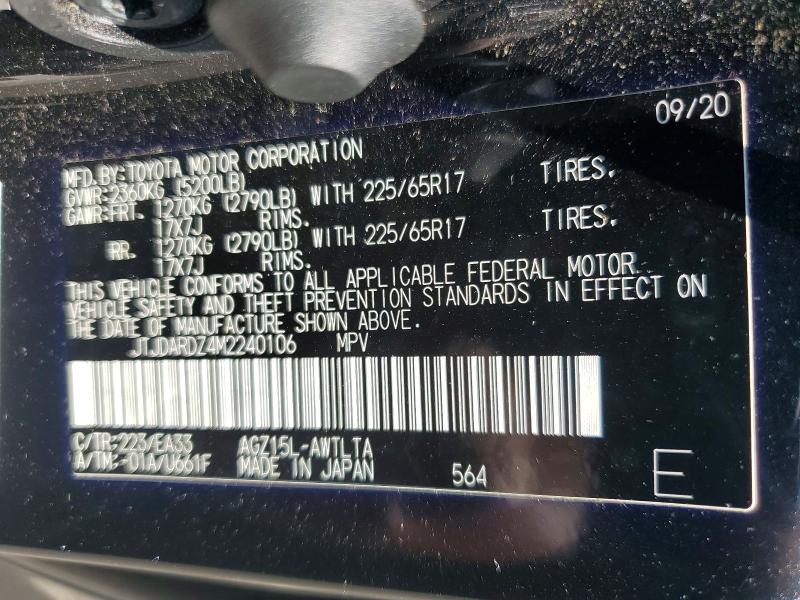 Aukcja sprzedaży 2021 Lexus Nx 300, vin: JTJDARDZ4M2240106, numer aukcji: 63554766