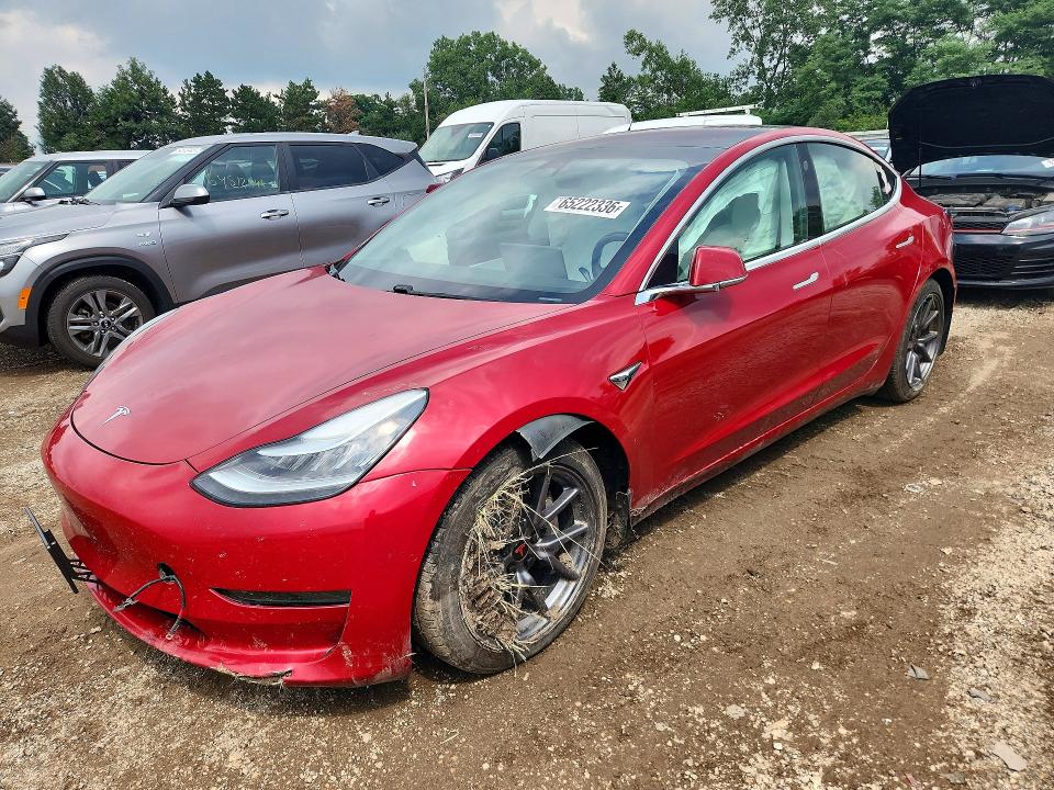 2018 Tesla Model 3 მანქანა იყიდება აუქციონზე, vin: 5YJ3E1EBXJF099654, აუქციონის ნომერი: 65222336