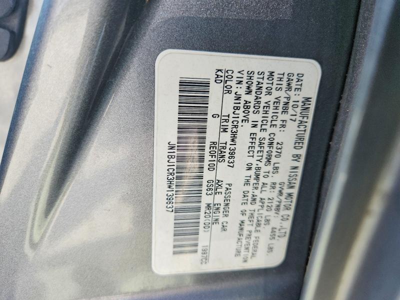 Продажа на аукционе авто 2017 Nissan Rogue Sport, vin: JN1BJ1CR3HW139637, номер лота: 64991766
