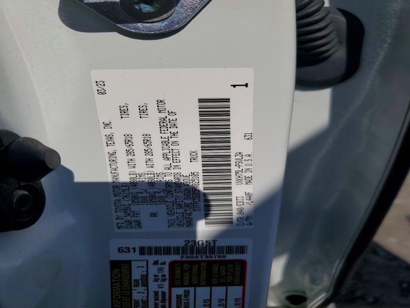 65682546 :رقم المزاد ، 5TFPC5DB5PX025105 vin ، 2023 Toyota Tundra مزاد بيع