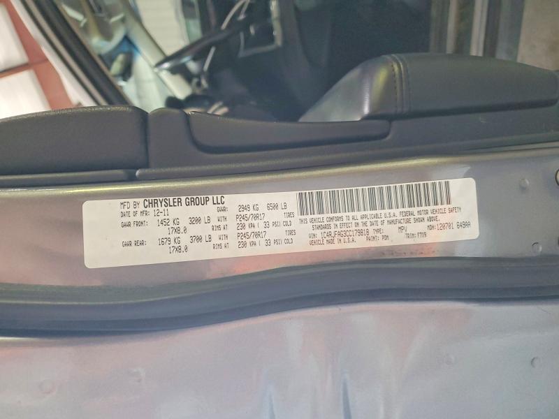 Aukcja sprzedaży 2012 Jeep Grand Cherokee, vin: 1C4RJFAG3CC179818, numer aukcji: 63357316