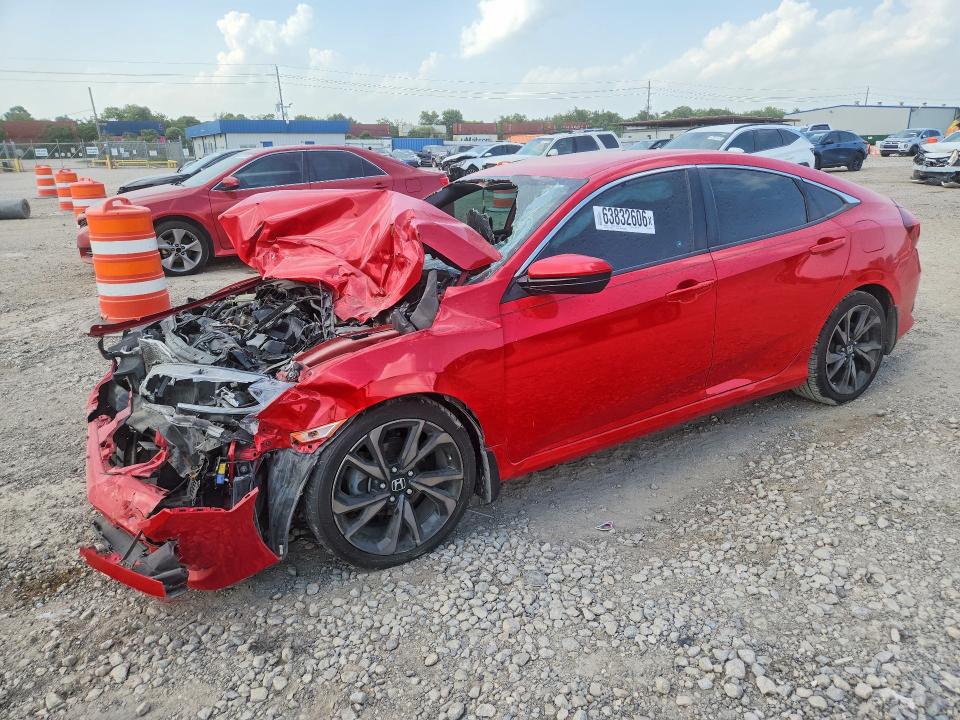 Auction sale of the 2019 Honda Civic, vin: 2HGFC2F82KH512241, lot number: 63832606