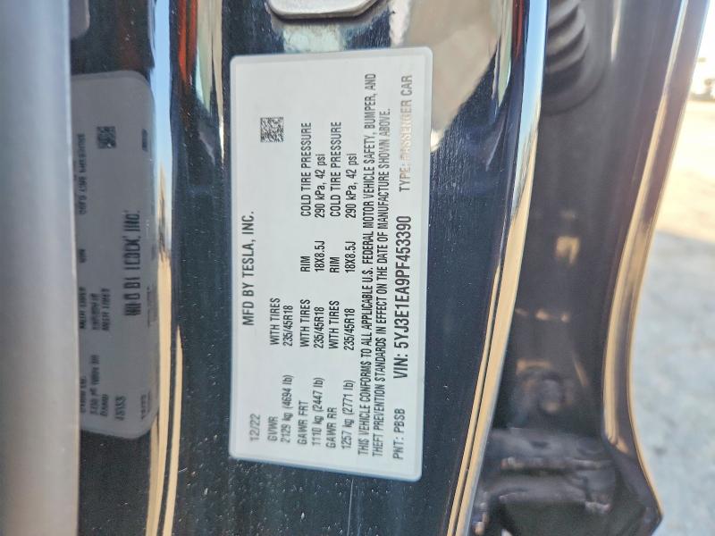 Продаж на аукціоні авто 2023 Tesla Model 3, vin: 5YJ3E1EA9PF453390, номер лоту: 63365666