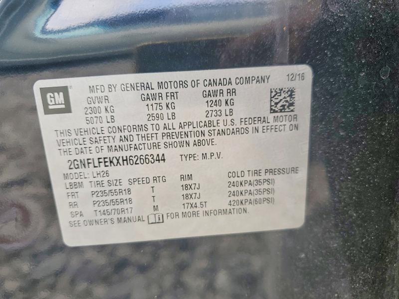 Продажа на аукционе авто 2017 Chevrolet Equinox, vin: 2GNFLFEKXH6266344, номер лота: 63585396
