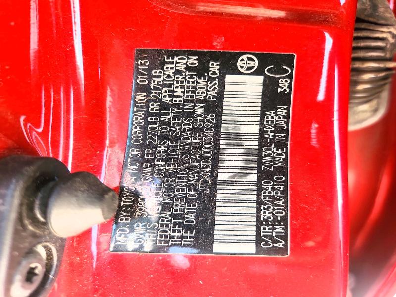 Aukcja sprzedaży 2013 Toyota Prius, vin: JTDKN3DU0D0340926, numer aukcji: 64200226