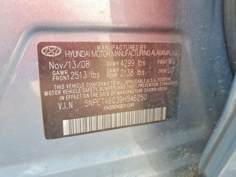 Aukcja sprzedaży 2009 Hyundai Sonata, vin: 5NPET46C39H546250, numer aukcji: 64158816