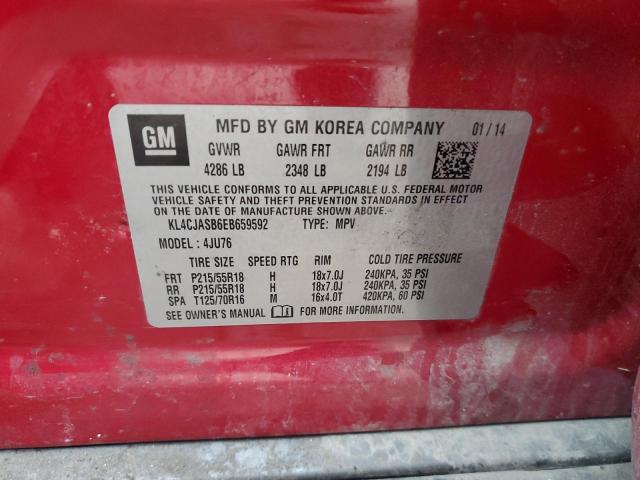 Aukcja sprzedaży 2014 Buick Encore, vin: KL4CJASB6EB659592, numer aukcji: 69484823