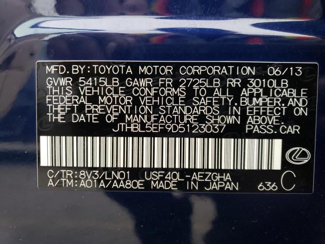 70323333 :رقم المزاد ، JTHBL5EF9D5123037 vin ، 2013 Lexus Ls 460 مزاد بيع