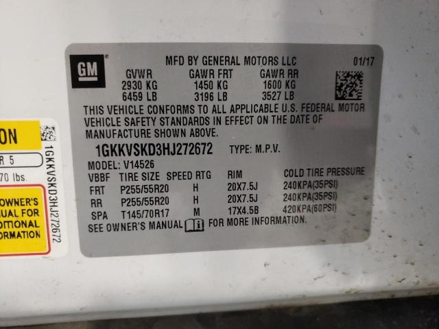 Aukcja sprzedaży 2017 Gmc Acadia Limited Slt-2, vin: 1GKKVSKD3HJ272672, numer aukcji: 69145943