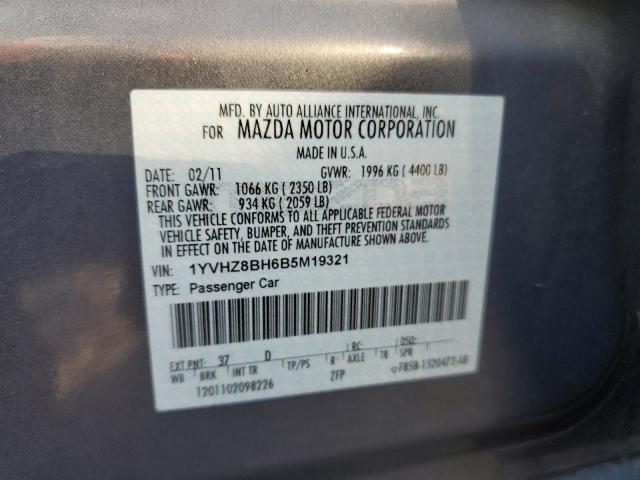 Aukcja sprzedaży 2011 Mazda 6 I, vin: 1YVHZ8BH6B5M19321, numer aukcji: 68908353