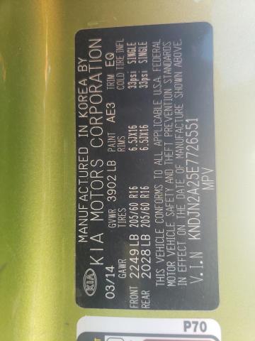 Продаж на аукціоні авто 2014 Kia Soul, vin: KNDJN2A25E7726551, номер лоту: 68507603
